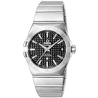 Omega Constellation Black Dial Stainless Steel Mens Watch 123.10.38.21.01.002