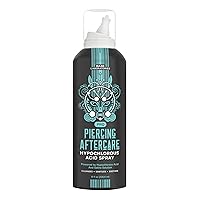 BASE LABORATORIES Piercing Aftercare Hypochlorous Acid Spray PRO 8oz | Healing Piercing Aftercare Spray | Saline Spray for Piercings, Piercing Cleaner for Bumps, Keloids & Wounds - Nose, Ears, Belly