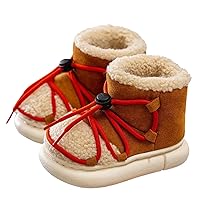 Rain Boots Girls Winter Thick Furry Shoes Flat Heel Casual Home Cotton Slippers Snow Boots Kids Short Boots for Girls