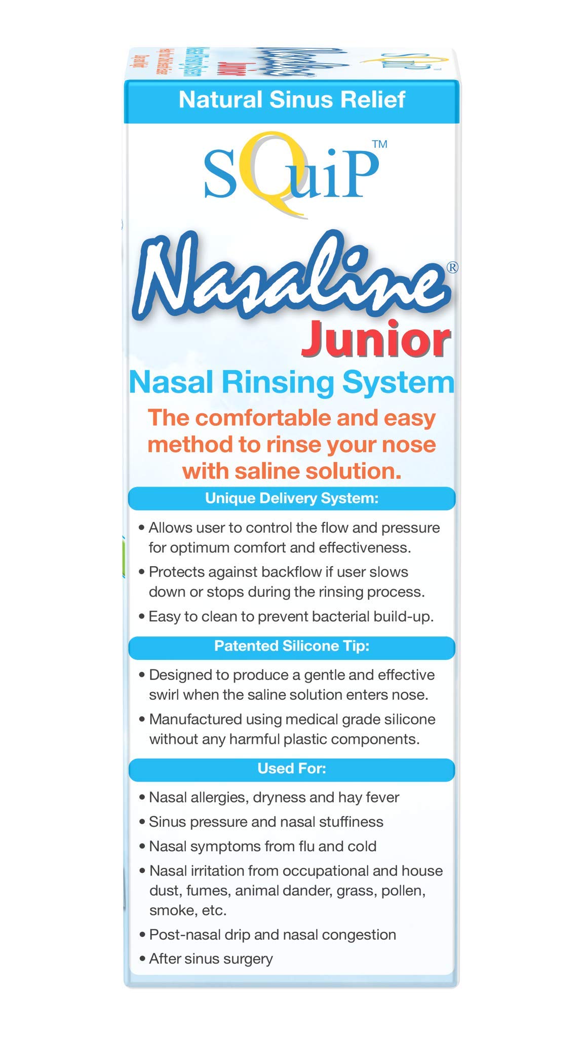 Squip Nasaline Junior Nasal Rinsing System, 3.1 Fl Oz (Pack of 1)