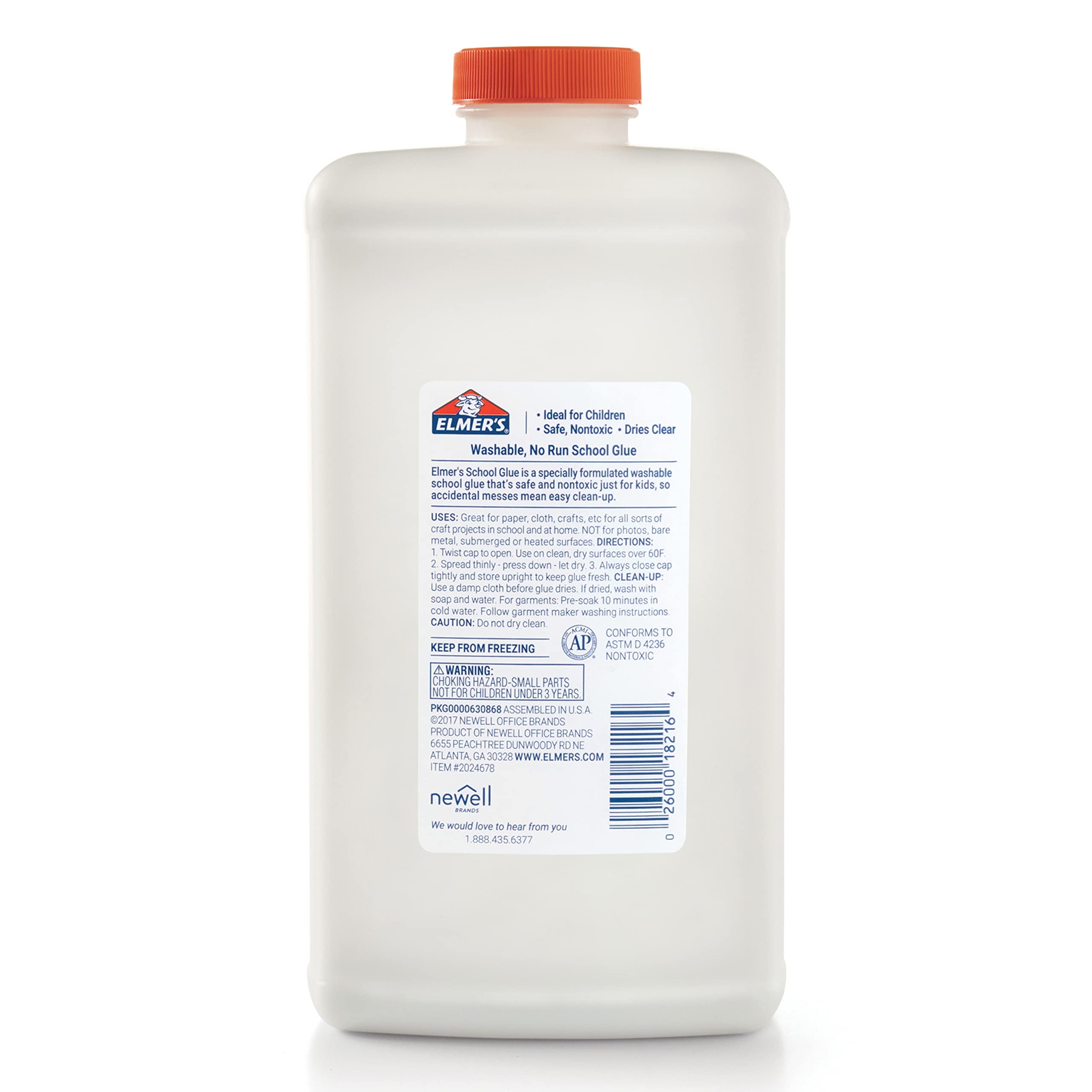 Elmer's Liquid School Glue, White, Washable, 32 Ounces - Great for Making Slime