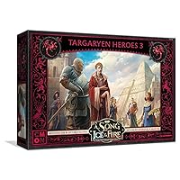 CMON A Song of Ice and Fire Tabletop Miniatures Targaryen Heroes III Box Set - Lead Legendary Heroes in Battle, Strategy Game for Adults, Ages 14+, 2+ Players, 45-60 Minute Playtime, Made by CMON
