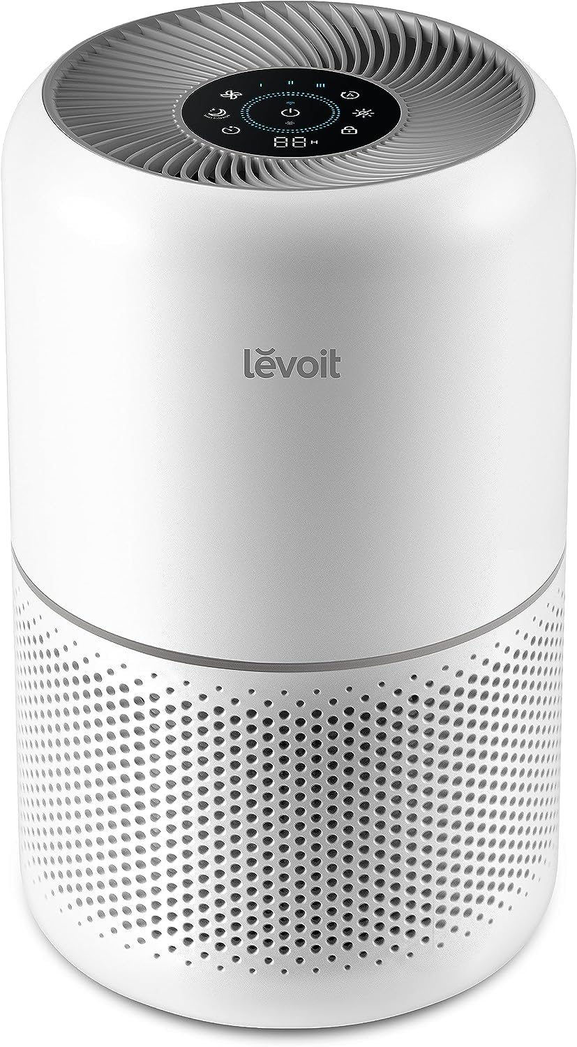 LEVOIT Smart Air Purifier for Home Bedroom, H13 HEPA Air Filter with Real Time Air Quality Sensor, Removes Pollen Allergies Dust Odours, Alexa Enabled Air Cleaner with Quiet Auto Mode, Core300S