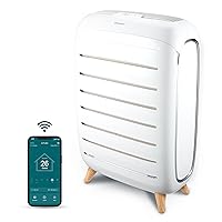 Homedics Smart Air Purifier, 4-in-1 Console for Extra-Large Rooms, True HEPA Filtration, UV-C Technology Reduces Bacteria & Virus, Wi-Fi, Voice Control