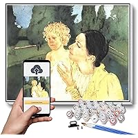 Paint by Numbers for Adult Kits by The Pond Painting by Mary Stevenson Cassatt Arts Craft for Home Wall Decor