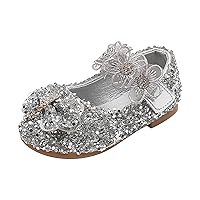 Performance Dance Shoes for Girls Childrens Shoes Pearl Rhinestones Shining Kids Princess Shoes Baby Girls Big Kids Size
