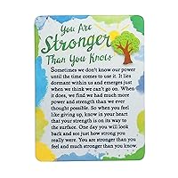 Blue Mountain Arts Encouragement Magnet with Easel Back—Thinking of You Gift for a Friend or Loved One Going Through a Hard Time, 4.9 x 3.6 Inches (You Are Stronger Than You Know)