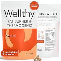 Sweat Thermogenic Fat Burner Pills, All Natural Metabolism Booster and Appetite Suppressant for Men and Women for Weight Loss Promotion