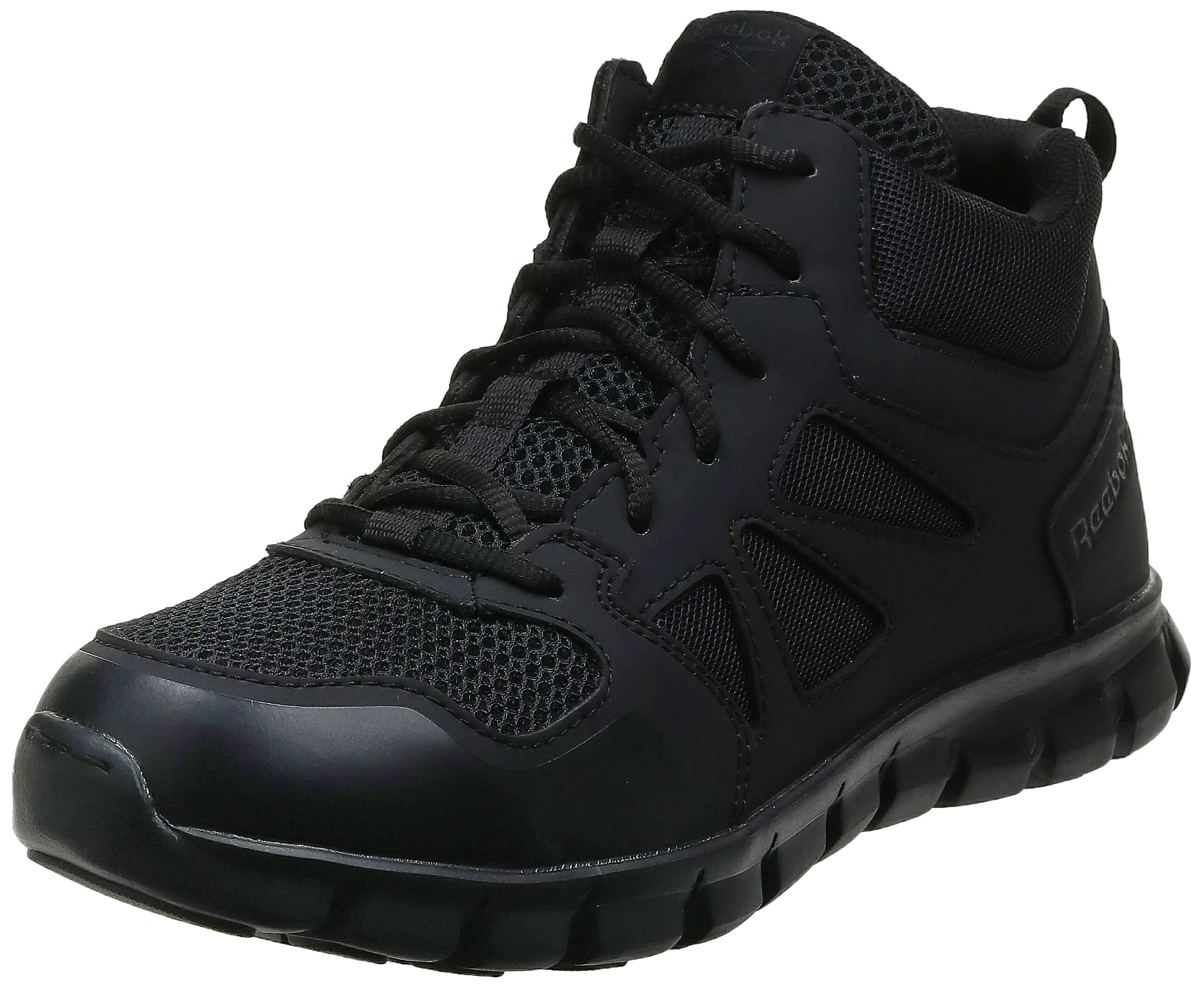 Reebok mens Sublite Cushion Mid Military Tactical Boot, Black, 11 US