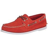 Sperry Men's Authentic Original 2-Eye Boat Shoe, Red Suede, 13