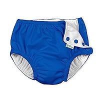 i Play. Baby Snap Reusable Absorbent Swim Diaper, Royal Blue, 18-24 Months