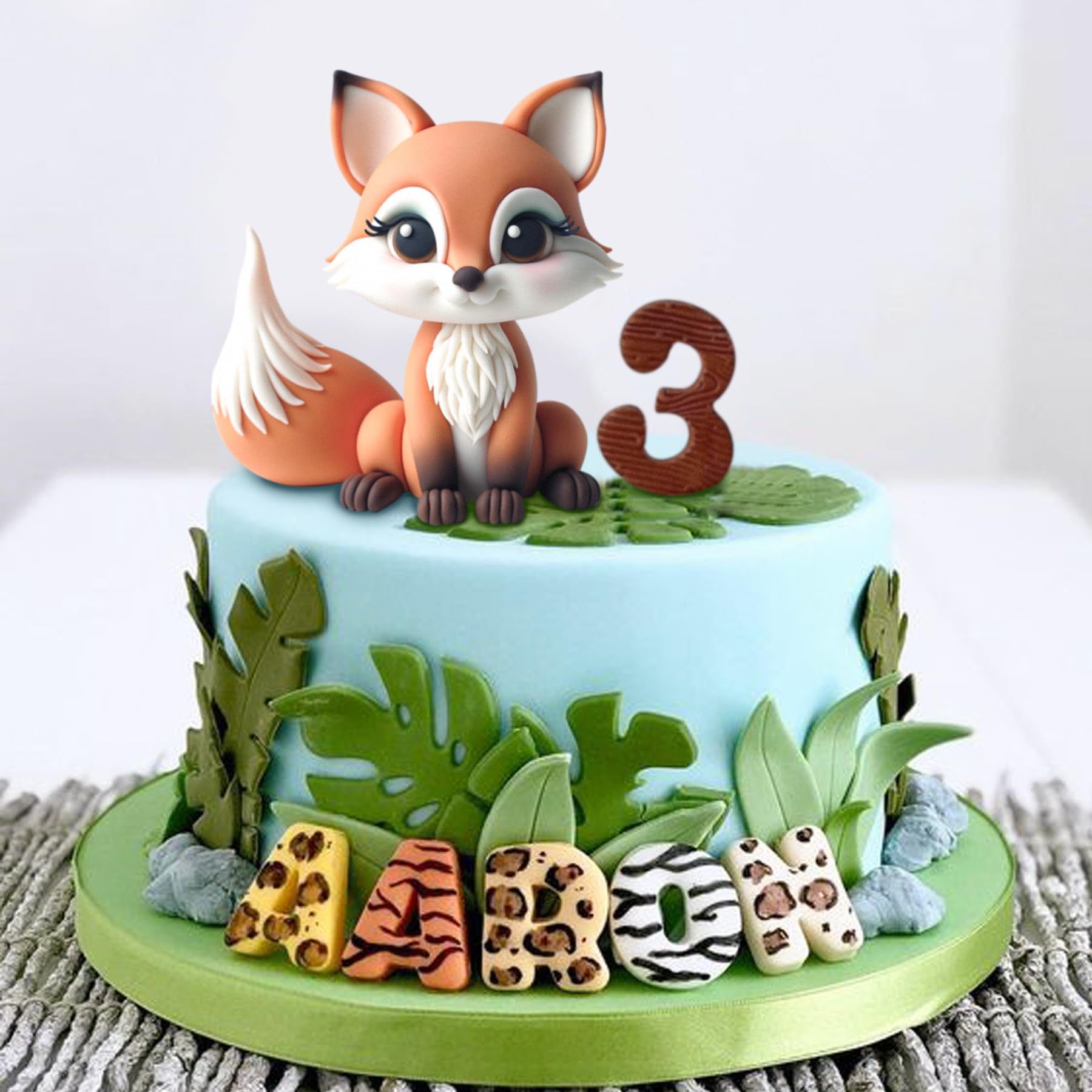 Fondant Molds Fox Woodland Animal Cake Topper 3.1 Inches Tall