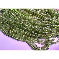 peridote Gemstone teardrop flat Beads heishi wheel rondelle green Shiny peridot Gemstone Loose beads 4-6mm 16inch