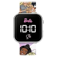 Barbie Printed LED Watch, Pink, Modern