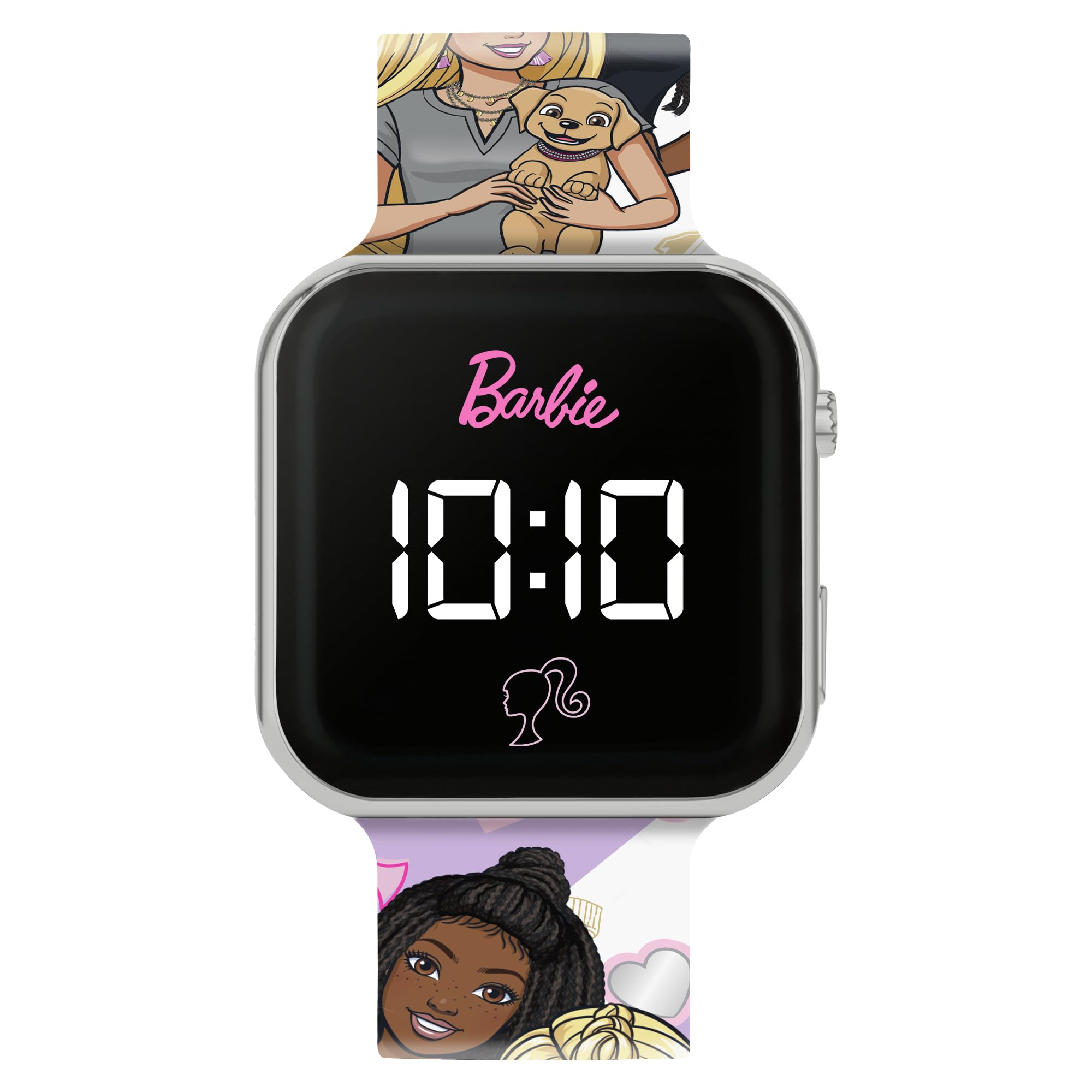 Barbie Printed LED Watch, Pink, Modern