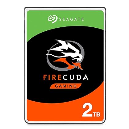 Seagate (ST2000LX001) FireCuda 2TB Solid State Hybrid Drive Performance SSHD – 2.5 Inch SATA 6Gb/s Flash Accelerated for Gaming PC Laptop