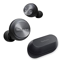 Technics True Wireless Earbuds, Bluetooth Earbuds, Dual Hybrid Technology, Hi-Fi Sound, Compact Design, Alexa Compatible, (EAH-AZ70W-K), Black