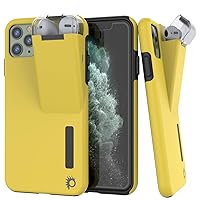 Punkcase iPhone 11 Pro Max Airpod Charging Case Holder | Slim & Durable 2 in 1 Cover Designed for iPhone 11 Pro Max (6.5