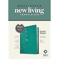 NLT Compact Giant Print Bible, Filament-Enabled Edition (LeatherLike, Peony Rich Teal, Red Letter) NLT Compact Giant Print Bible, Filament-Enabled Edition (LeatherLike, Peony Rich Teal, Red Letter) Imitation Leather