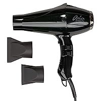 Aria Beauty Ionic Addiction Professional Hair Dryer - Blow Dryer with Cool Shot Function - Suitable for Salon or Home Use - Black - 1 pc