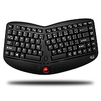 Adesso Tru-Form Media 3150 Ergonomic Keyboard | Trackball keyboard
