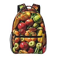 Fruit And Vegetables Backpack Lightweight Casual Backpacksn Multipurpose Backpack With Laptop Compartmen