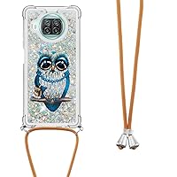 IVY Mi 10T Lite 5G Fashion Quicksand with Reinforced Corner and Drop Protection and Liquid Flow Design for Xiaomi Mi 10T Lite 5G Case - Owl Lady