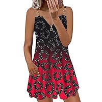 Spring Sundresses for Women 2024 Trendy, Womens Tank Dress Zipper V Neck Spaghetti Strap Casual Beach Dress V