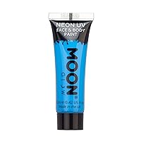 Moon Glow - 0.42oz Blacklight Neon UV Face & Body Paint - Intense Blue
