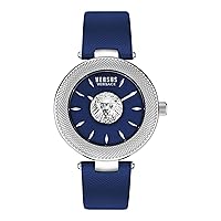 Versus Versace Brick Lane Lion Collection Womens Fashion Watch Featuring Genuine Leather Adjustable Strap and Sunray Dial