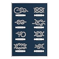 Stupell Industries Boating Knots Nautical Diagram Wall Plaque Art, Design by Lil' Rue, 13 x 19