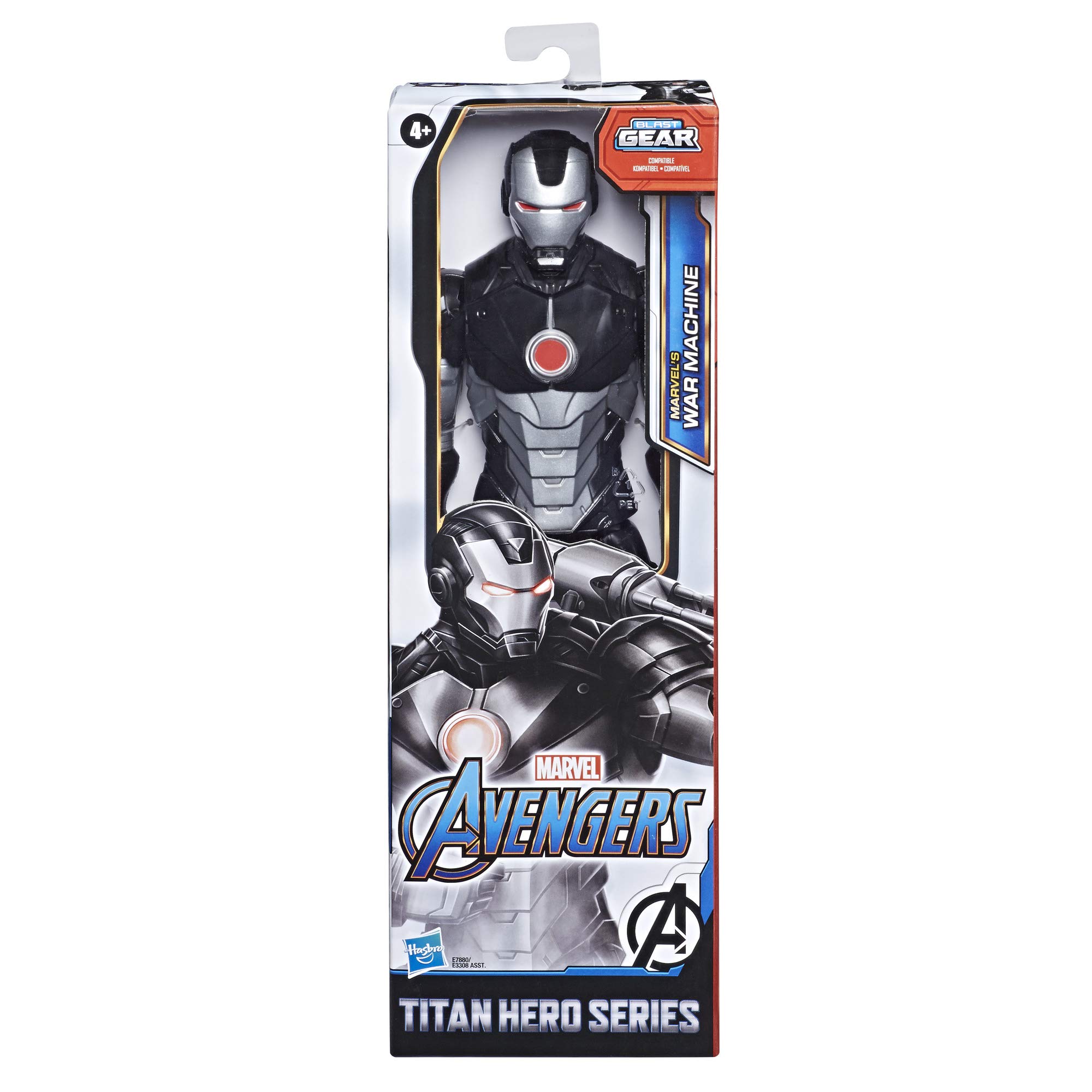 Avengers Titan Hero Series Blast Gear Marvel’s War Machine Action Figure, 12-Inch Toy, Inspired by The Marvel Universe, for Kids Ages 4 and Up