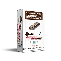 NuGo Free Dark Vegan 9g rice protein bar, Probiotics, Gluten Free, Soy Free, Dark Chocolate Crunch, 1.59-Ounce Bars (Pack of 12)