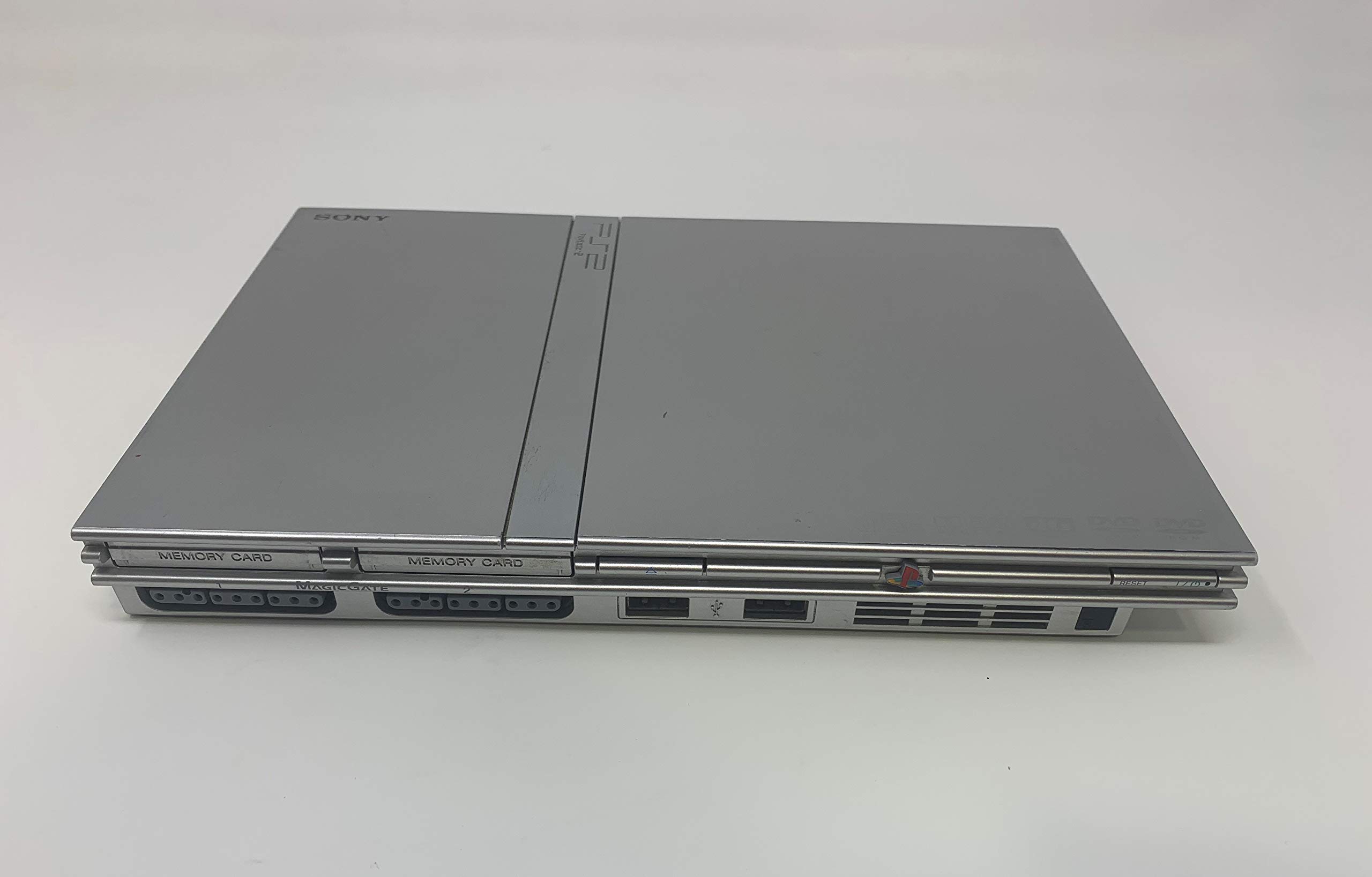 Playstation 2 Slim (Silver) Replacement Console Only - No Cables or Accessories (Renewed)