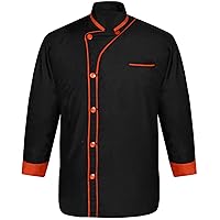 Modeling CY-08 Men's Black Chef Jacket/Chef Coat Multi Colours in PN and Cuff Chef Coat