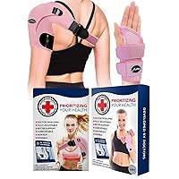 Dr. Arthritis Bundle: Shoulder Support (Pink) + Fitted Wrist Support (Pink, Left)