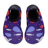 ESTAMICO Kids Water Shoes Toddler Beach Lightweight Quick Dry Skin Barefoot Sports Swim Aqua Socks for Boys Girls