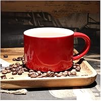 Mugs Coffee Cup Coffee Mug Red Coffee Cup, European Style Coffee Shop Ceramic Cup, Suitable for Sending Mom Or Christmas and Various Holidays Milk Cup Tea Cup Mug