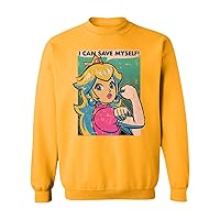 Princess Peach I Can Save Myself Sweater Unisex Crewneck Sweatshirt