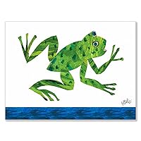 Eric Carle's Frog Canvas Wall Art, 24x18, Green