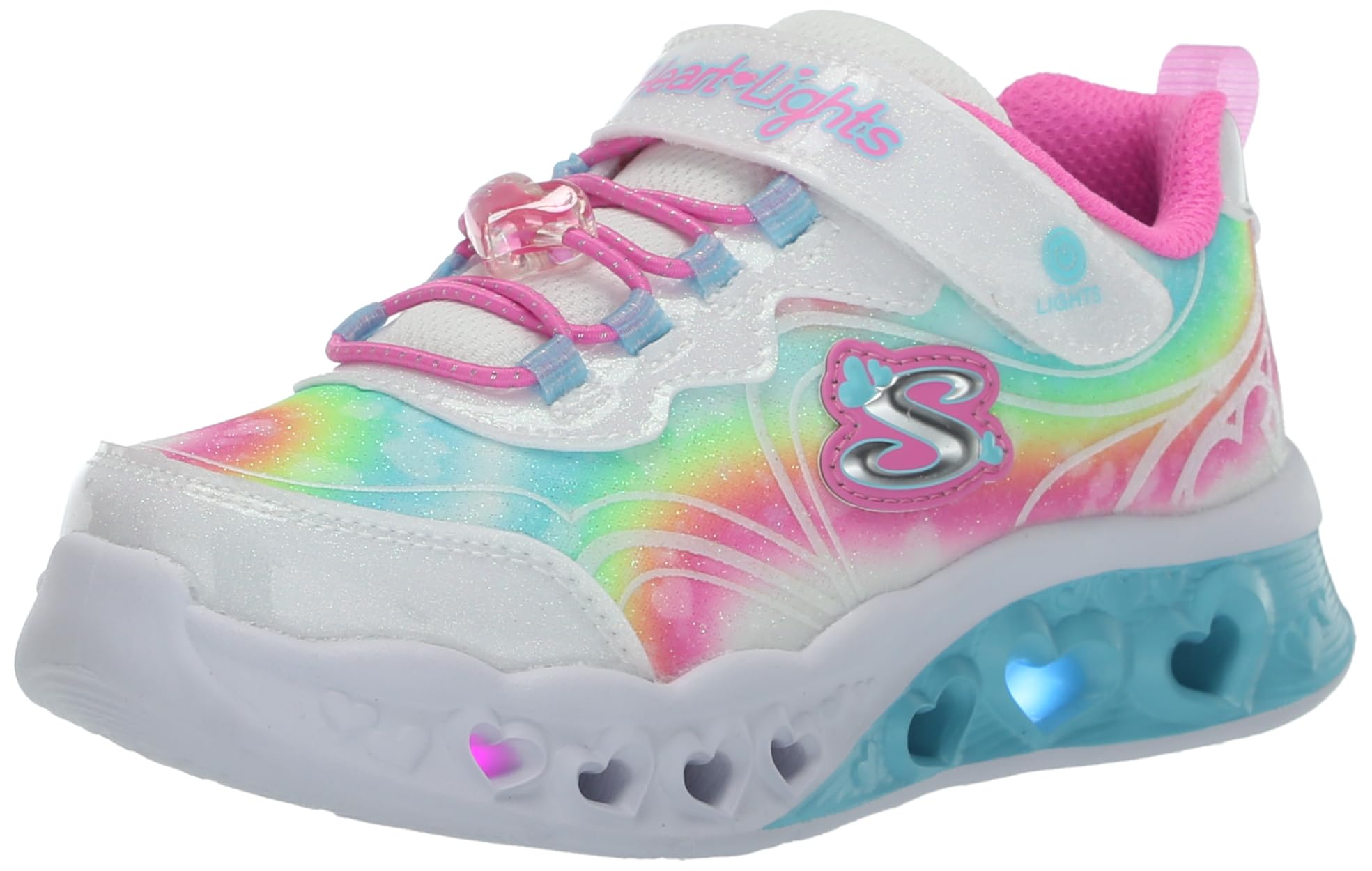 Skechers Unisex-Child Flutter Heart Lights-Groovy Sneaker