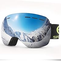 Ski Goggles Frameless Windproof Snowboard Goggles 100% UV400 Protection Lens Anti-fog Eyes Protect Snow Sport Goggles Outdoor Skiing Cycling Motorcycles Man Women Youth