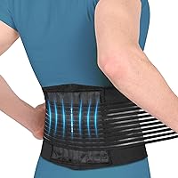 Back Brace for Lower Back Pain Relief with 8 Stays, Soft Breathable Mesh Back Support Belt for Men & Women for Work- Lumbar Support Belt for Sciatica, Herniated Disc, Scoliosis (S/M)