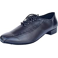 Mens Lace Up Ballroom Dance Shoes for Latin Jazz Tango Morden Rumba Social Dance Performance and Training
