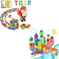 Magnetic Building Blocks Set, Magnet Construction Cube Toys for Kids Toddler, Presshool STM Learning Toy for 3 4 5 6 Boys & Girls