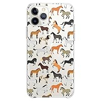 TPU Case Compatible with iPhone 15 14 13 12 11 Pro Max Plus Mini Xs Xr X 8+ 7 6 5 SE Horse Pattern Animals Print Slim fit Nature Cute Clear Woman Pony Cute Man Flexible Silicone Design Stylish
