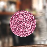 Hot Pink Cheetah Leopard Print Animal Sticker Graphic Japanese Sticker Decal Water Bottle Stickers Durable Oriental Suitable for Teenagers and Adults Colleagues 4inch 100 Pieces