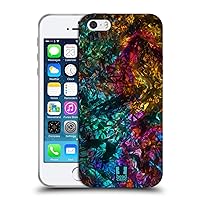 Head Case Designs Rock Oil Slick Prints Soft Gel Case Compatible with Apple iPhone 5 / iPhone 5s / iPhone SE 2016