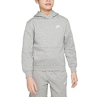 Nike Youth Club Fleece Pullover Hoody Gray