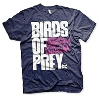Birds of Prey Officially Licensed Logo Mens T-Shirt (Navy Blue)